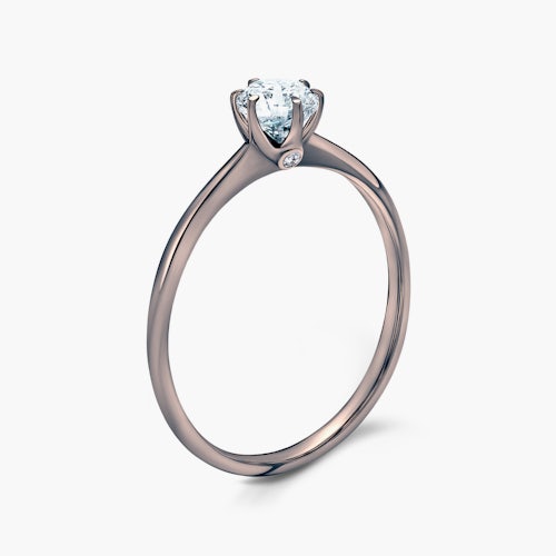 Pierścionek zaręczynowy The Journey: czarne złoto, diament